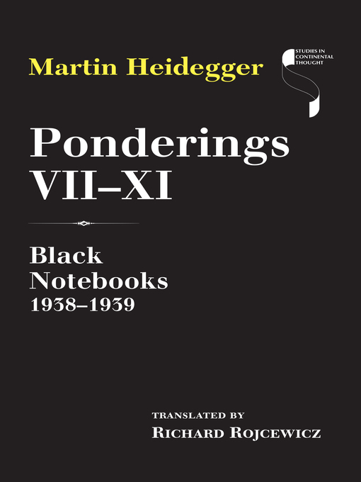 Title details for Ponderings VII–XI by Martin Heidegger - Wait list